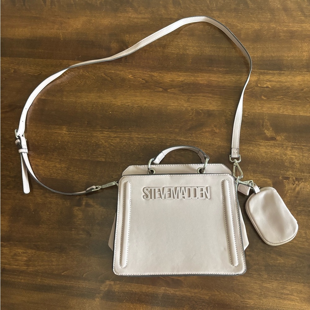 Steve Madden Cream Crossbody Bag